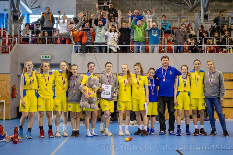 Basketbalistky Strabag Zlín U14 uspěli na mezinárodním velikonočním turnaji v Ostravě a vezou si do Zlína 3.místo